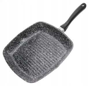 PATELNIA MARMUROWA GRILLOWA 24cm INDUKCJA Gaz 7351 - Patelnie - miniaturka - grafika 1