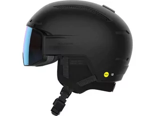 Kask Z Przyłbicą Szybą Salomon Driver Prime Sigma Photo Mips Black 2023 - Kaski narciarskie - miniaturka - grafika 1