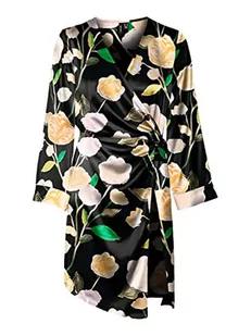 VERO MODA Sukienka damska, czarny/Aop: renee, S - Sukienki - miniaturka - grafika 1