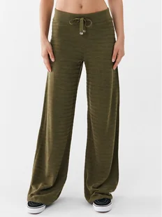 ONLY Spodnie dzianinowe 15294501 Zielony Wide Leg - Spodnie sportowe damskie - miniaturka - grafika 1