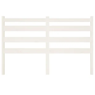Lumarko Wezgłowie łóżka, białe, 166x4x100 cm, lite drewno sosnowe - Inne meble do sypialni - miniaturka - grafika 5