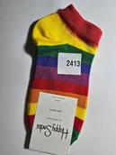 Skarpetki męskie - Kolorowe skarpety Happy Socks stopki unisex rozmiar 36-40 (2413) - miniaturka - grafika 1