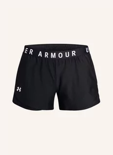 Spodenki damskie - Under Armour Szorty Sportowe Ua Play Up 3.0 schwarz - grafika 1