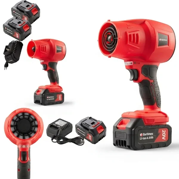 Dmuchawa akumulatorowa ręczna ogrodowa 2x20V turbo jet wydajna