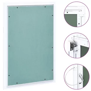 shumee Panel rewizyjny z aluminiową ramą i płytą gipsową 400x600 mm - Inne akcesoria dekarskie - miniaturka - grafika 1