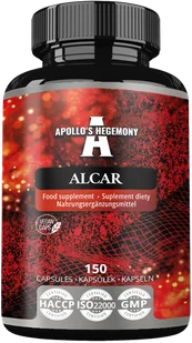 APOLLO'S HEGEMONY ALCAR ACETYLOWANA L-KARNITYNA 150 KAPSUŁEK - Spalacze tłuszczu - miniaturka - grafika 1