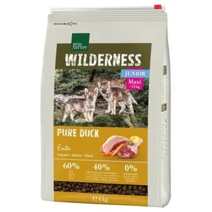 REAL NATURE WILDERNESS Maxi Junior Pure Duck 4 kg - Sucha karma dla psów - miniaturka - grafika 1
