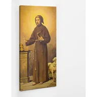 Ikony i obrazy sakralne - Św Franciszek z Asyżu - obraz polycanvas, 60x120 - miniaturka - grafika 1