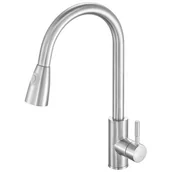 Baterie kuchenne - Bateria Kuchenna wyciągana wylewka Inox Steely 5 - miniaturka - grafika 1