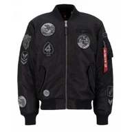 Odzież taktyczna i umundurowanie - Kurtka Alpha Industries MA-1 Patch 138104 515 - Czarna RATY 0% | PayPo | GRATIS WYSYŁKA | ZWROT DO 100 DNI - miniaturka - grafika 1