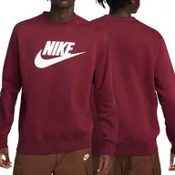 Bluzy męskie - Nike Sportswear bluza męska bordowa ocieplana DQ4912-638 XL - miniaturka - grafika 1