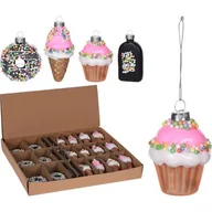 Ozdoby bożonarodzeniowe - Zawieszka szklana slodycze 7 cm - miniaturka - grafika 1