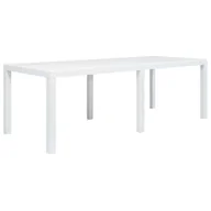 Stoły ogrodowe - vidaXL Stół ogrodowy, 220x90x72 cm, plastikowy, biały - miniaturka - grafika 1