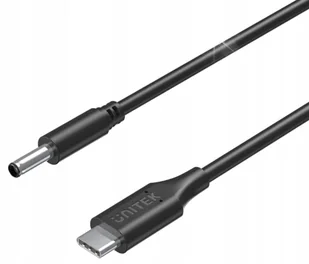 Kabel zasilający Unitek USB-C - DC 4,5 mm 1,8m do laptopa Dell 65 W Czarny - Kable - miniaturka - grafika 1