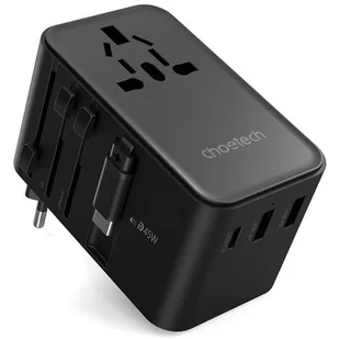 Ładowarka podróżna CHOETECH PD5021 45W Czarny - Ładowarki do telefonów - miniaturka - grafika 1