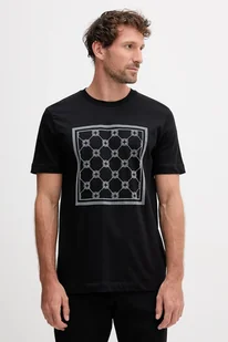 Joop! t-shirt bawełniany męski kolor czarny z nadrukiem 30047429 - Koszulki męskie - miniaturka - grafika 1