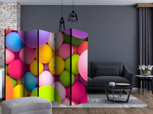 Parawan 5-częściowy - Kolorowe kulki II [Room Dividers] (rozmiar 225x172) - Parawany - miniaturka - grafika 2