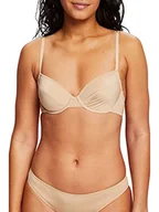 Biustonosze - ESPRIT Biustonosz bez podszewki z mikrofibry, Dusty Beige, 75D - miniaturka - grafika 1