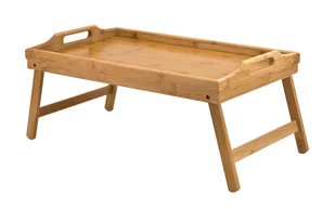 Mini Stolik Bambusowy Kinghoff - Tace i patery - miniaturka - grafika 1