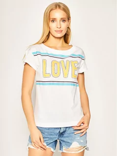 Koszulki i topy damskie - Love Moschino T-Shirt W4F301WM 3876 Biały Regular Fit - grafika 1