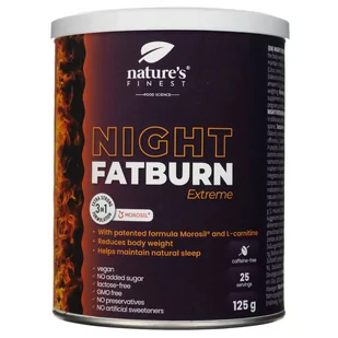Nature's Finest, Night Fatburn Extreme, 125 g - Witaminy i minerały - miniaturka - grafika 1