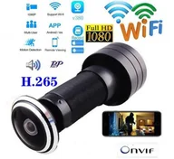 Kamery IP - Fafk Dyskretna Kamera FULL HD WiFi/P2P Ukryta w Wizjerze do Drzwi zasięg cały świat!) + Zapis + - miniaturka - grafika 1