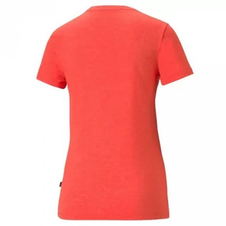 Koszulki i topy damskie - Koszulka damska Puma ESS Logo Heather Tee czerwona 586876 23 - grafika 1