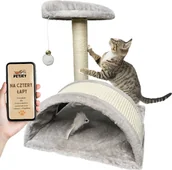 Drapaki dla kotów - XXXXXXXX_Inny Noname Drapak dla kota z legowiskiem, tunelem i zabawką - miniaturka - grafika 1