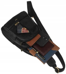 Skórzany Plecak Męski Na Jedno Ramię Lumarko! - Torebki damskie - miniaturka - grafika 8