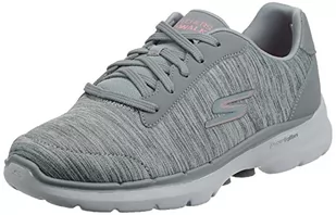Skechers Damskie trampki Go Walk 6 Magic Melody, Szare wykończenie tekstylne, 42 EU - Trampki damskie - miniaturka - grafika 1