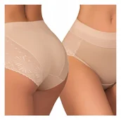 Majtki damskie - WISKOZOWE wyszczuplające majtki MODELUJĄCE korygujące FIGI koronkowe - miniaturka - grafika 1