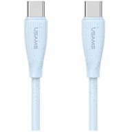 Kable USB - Kabel USB-C - USB-C USAMS Green Series SJ716 60W 1 m Niebieski - miniaturka - grafika 1