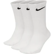 Skarpetki damskie - Skarpety długie NIKE Dri-FIT Everyday Lightweight 3 pak białe - miniaturka - grafika 1