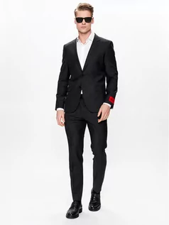 Garnitury - Hugo Garnitur 50485858 Czarny Extra Slim Fit - grafika 1