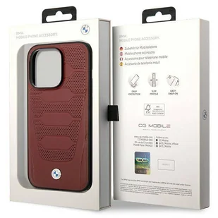 Etui BMW BMHMP14X22RPSR iPhone 14 Pro Max 6,7" burgundowy/burgundy Leather Seats Pattern MagSafe - Etui i futerały do telefonów - miniaturka - grafika 8