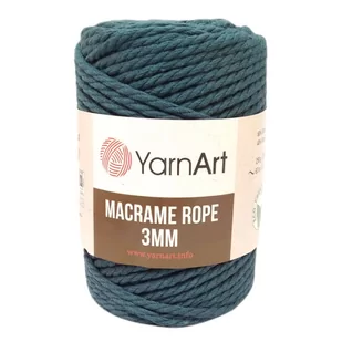 Sznurek YarnArt Macrame Rope 3mm- 789- petrol - Zabawki kreatywne - miniaturka - grafika 1