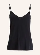 Koszulki i topy damskie - Hanro Top Satin Deluxe schwarz - miniaturka - grafika 1