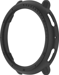 INF Półotwarte etui z poliwęglanu do Amazfit Active2 Czarny - Akcesoria do smartwatchy - miniaturka - grafika 1