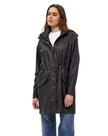 Kurtki damskie - Peppercorn Damski płaszcz przeciwdeszczowy Cane Raincoat, czarny, XXL - miniaturka - grafika 1