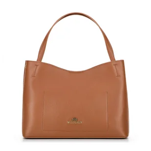 Damski kuferek z wyjmowaną saszetką brązowy - Torebki damskie Damski kuferek z wyjmowaną saszetką brązowy - Torebki damskie - miniaturka - grafika 1