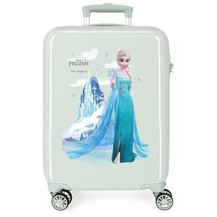 Disney Frozen Arendelle is Magic Walizka kabiny Zielony 38x55x20 cms Sztywne ABS Zamknięcie kombinowane boczne 34L 2 kg 4 Koła Podwójne Bagaż Ręczny, Zielony, Talla única, Walizka kabinowa - Walizki - miniaturka - grafika 1