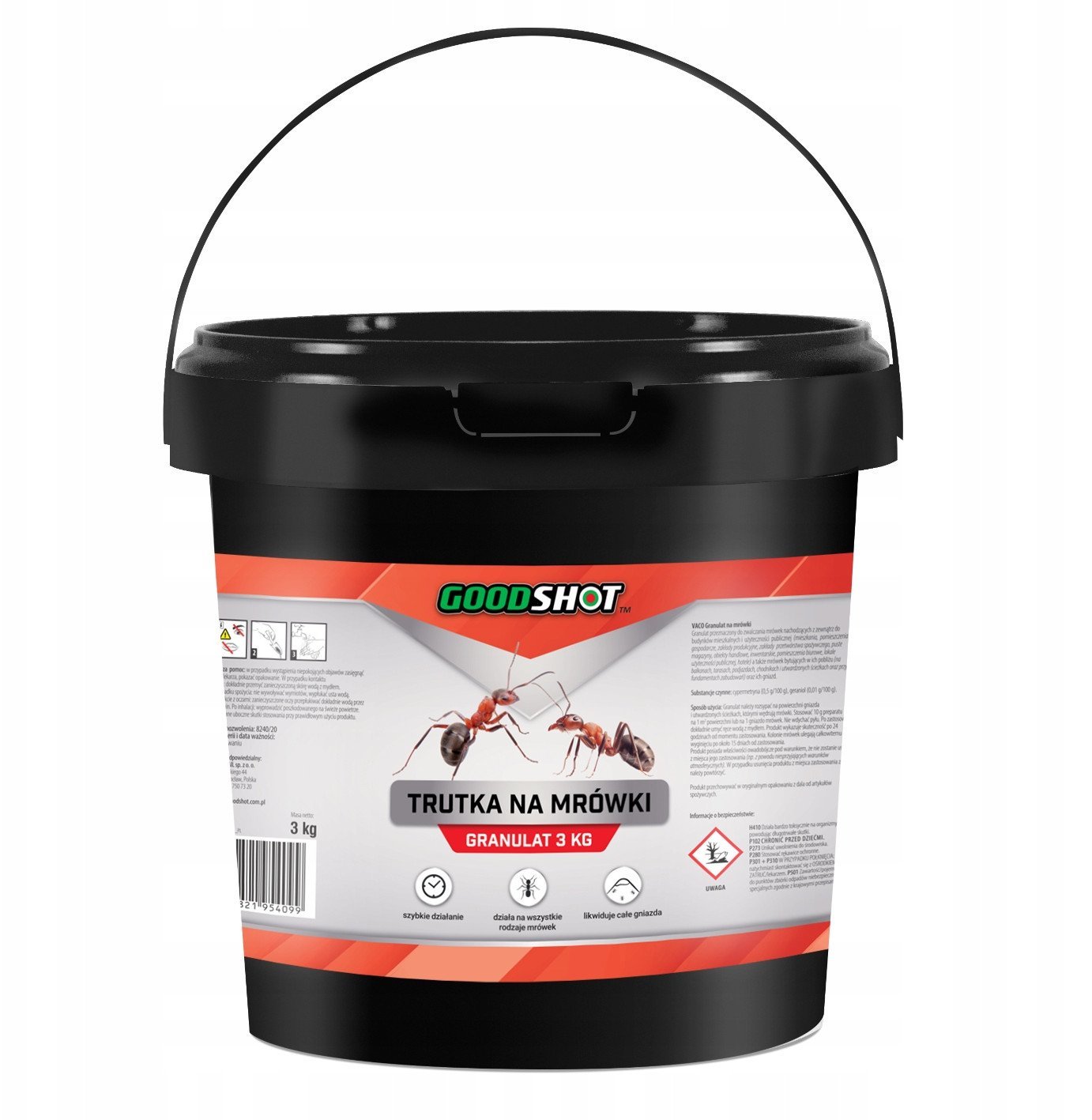 GOODSHOT Preparat na mrówki Granulat na mrówki Wszystkie rodzaje 3kg