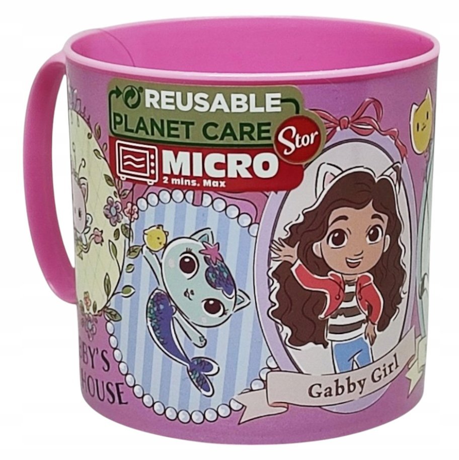 Koci Domek Gabi Plastikowy kubek z uchwytem do napojów dla dzieci 265 ml