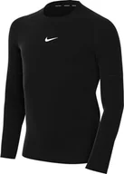 Koszulki i topy damskie - Nike Boy's Top B Np Df Ls Top 24, czarny/biały, FJ6822-010, XS - miniaturka - grafika 1