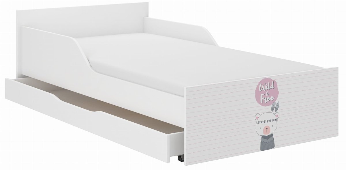 Łóżko dziecięce PUFI 180x90 MISIU INDIANIN