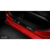 Nakładki progowe - Avisa 2/15030 czarne osłony progu INOX odpowiednie do Opel Corsa F HB 5-drzwiowy 2019 - 'Special Edition' -4-częściowy - miniaturka - grafika 1