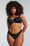 Majtki damskie - Hunkemöller Stringi Kailey Czarny - miniaturka - grafika 1