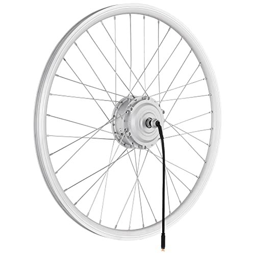 windmeile E-Bike Ko³o Przednie Z Silnikiem W Pia¶cie, Szprychowe, Srebrne, 28', 48V/250W, E-Bike, Rower Elektryczny, Pedelec