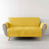 Pokrowce na meble - Pokrowiec na sofę WELL, pikowany, mikrofibra, 223 x 179 cm - miniaturka - grafika 1