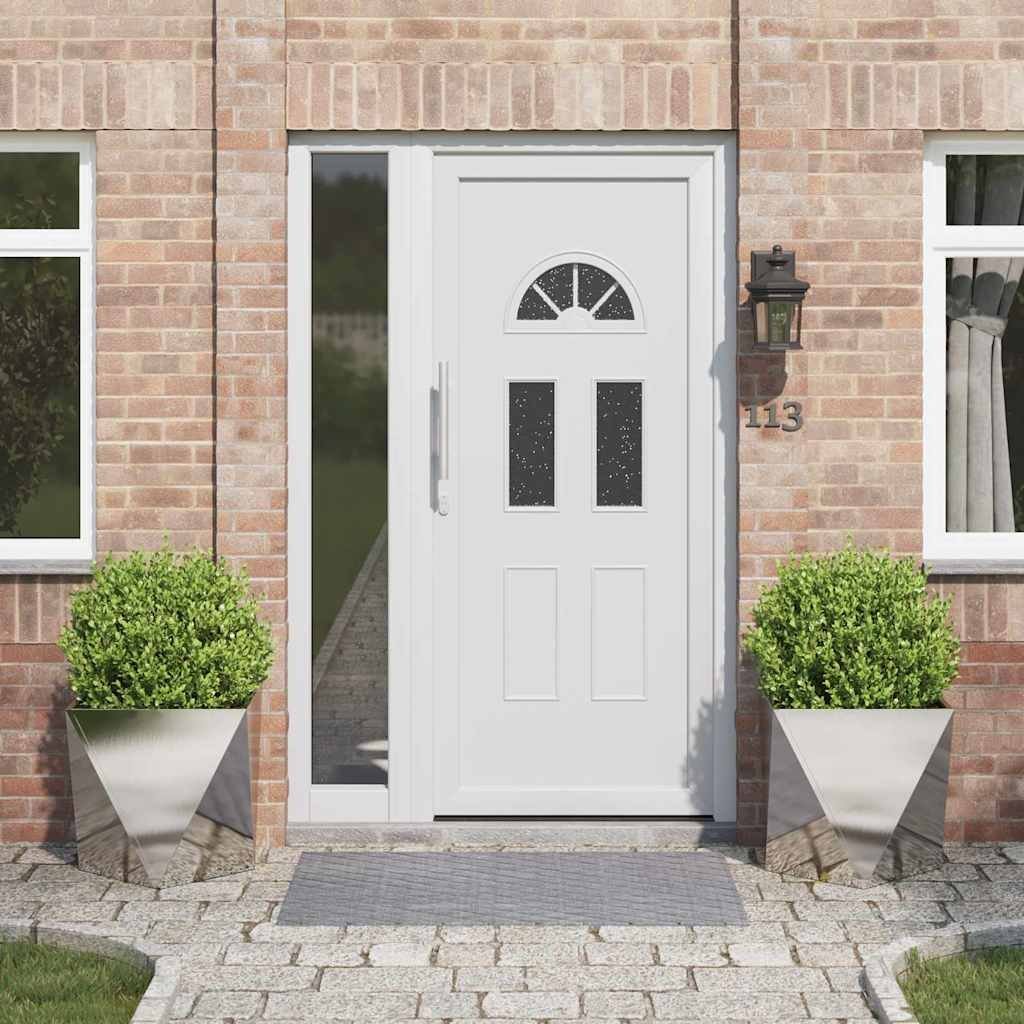 vidaXL Donica 2 pcs Srebrny 50 x 50 x 50 cm Stal nierdzewna